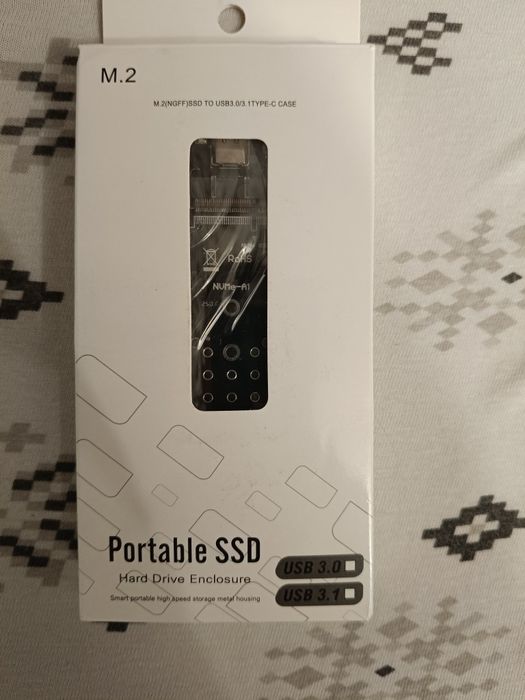 Obudowa na dysk M2 NVMe/NGFF 10Gbps PCIE/SATA - oba standardy