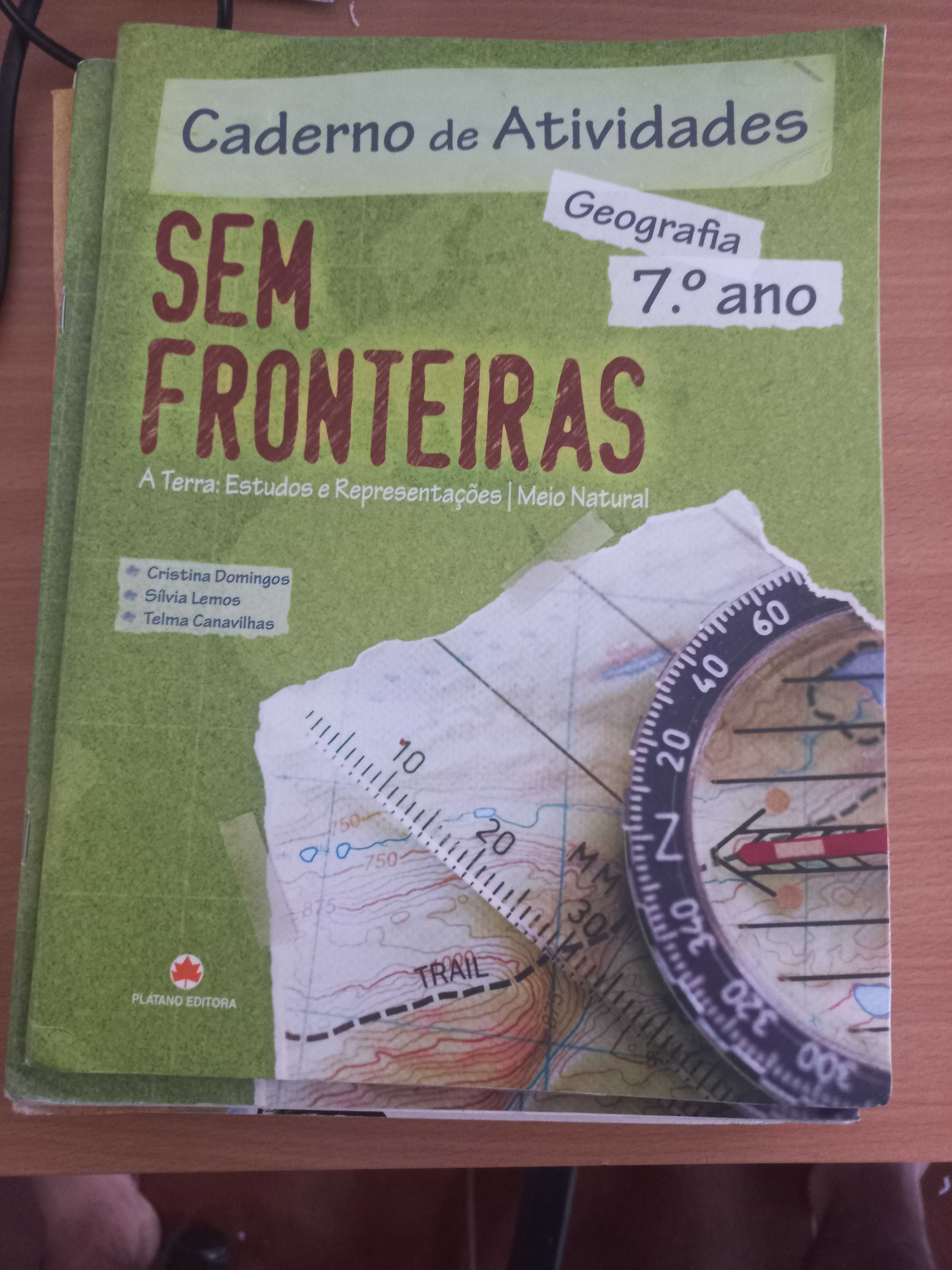 Cadernos de actividades 7°Ano Ciências Francês Inglês e outros