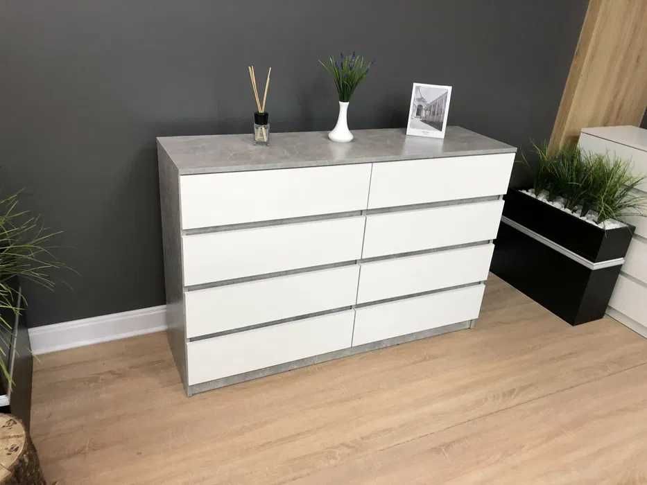 "Ольвія"-комод на вісім шухляд без ручок.Тумба під телевізор.В спальню