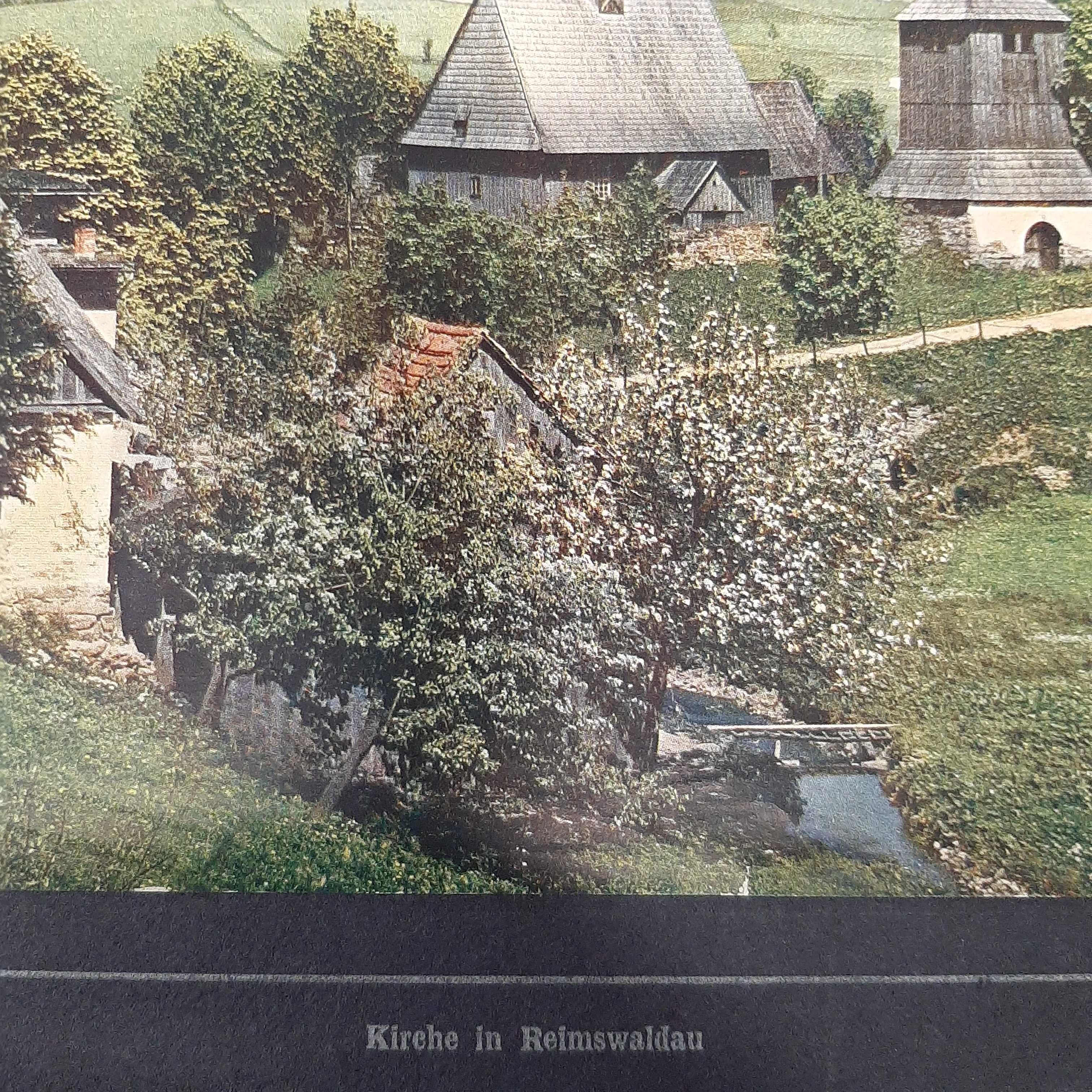 Fotogram Rybnica Leśna kościół 1923r.