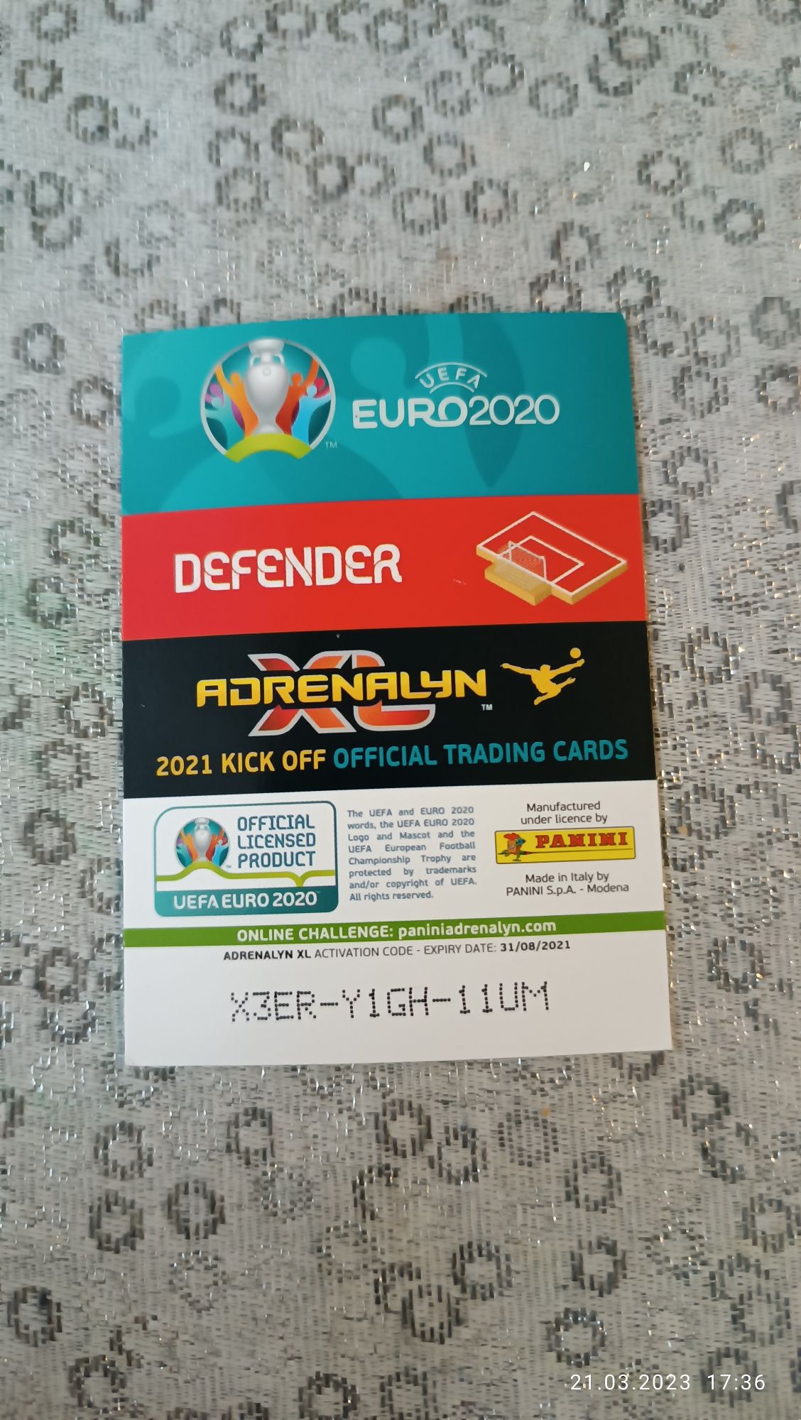 Karta limited edition UEFA euro 2020 Trippier Rare kick off 2021