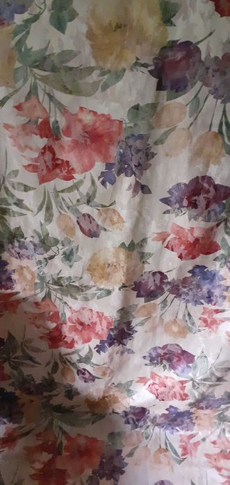 Zasłony długie stylowe eleganckie duże  kwiaty 2 kpl 250 zł