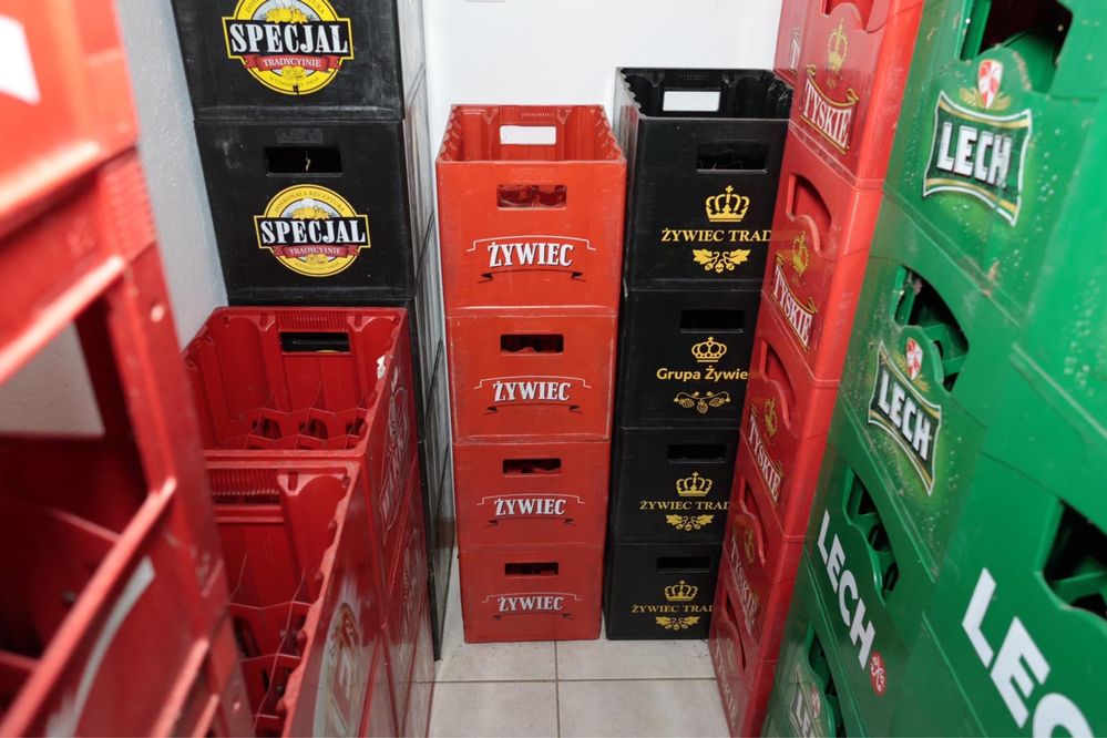 Skrzynki po piwie (różne) i coca-coli