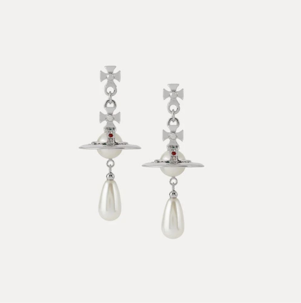 Серьги Vivienne Westwood Pearl Earrings бусы сережки серьги