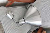 lampa sufitowa ikea metalowa  srebrna