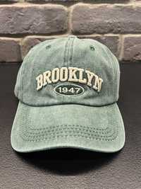 Nowa ciemnozielona czapka z daszkiem Brooklyn unisex