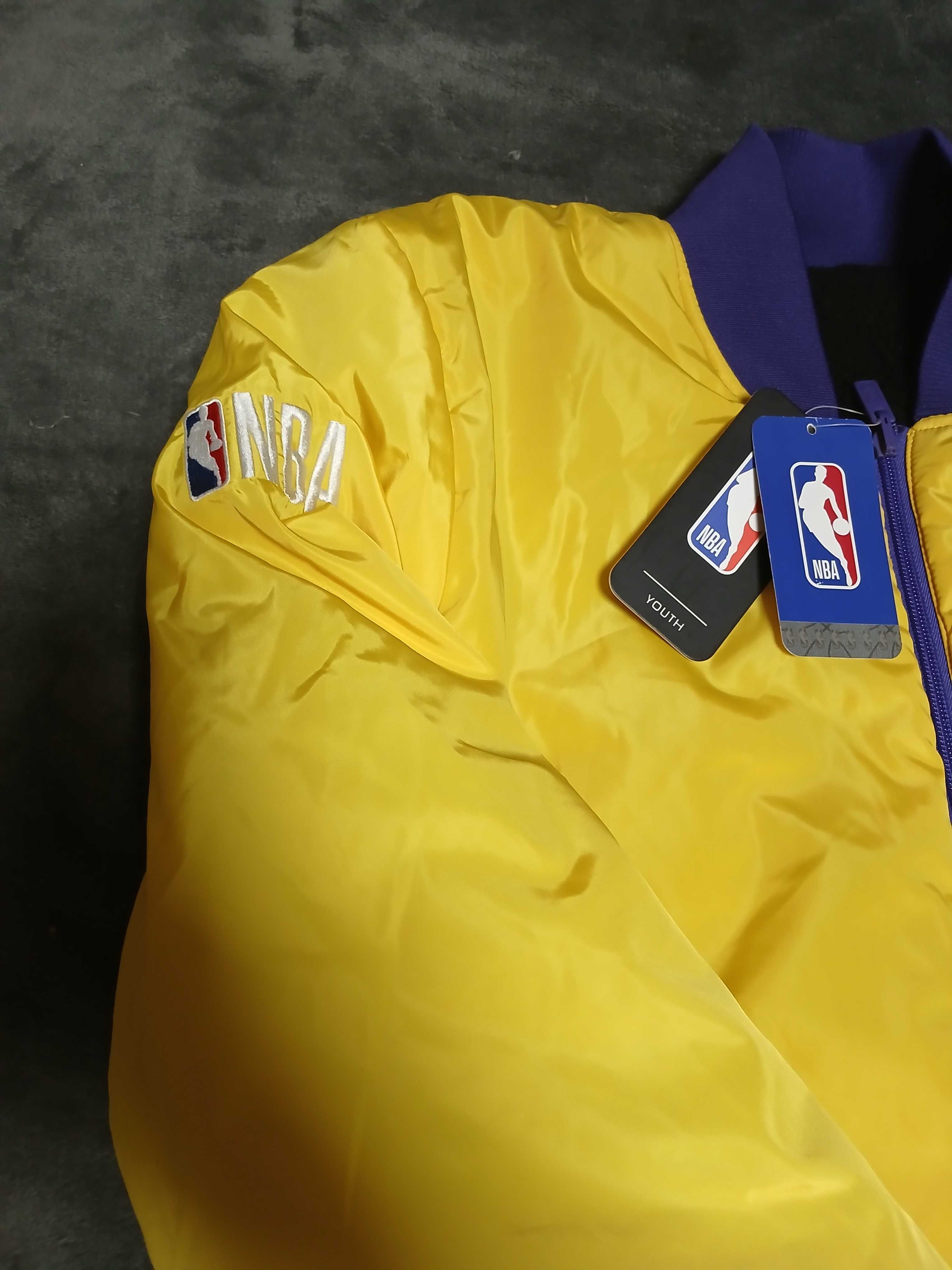 Куртка Lakers NBA двохстороння мегакрута оригінал з США