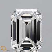 Diament, Emerald Lab Grown 2.65 Ct G VVS2
