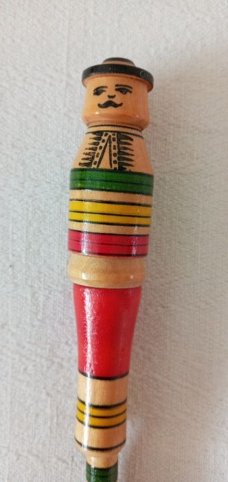 Деревянная шариковая сувенирная расписная гуцульская ручка Hand made