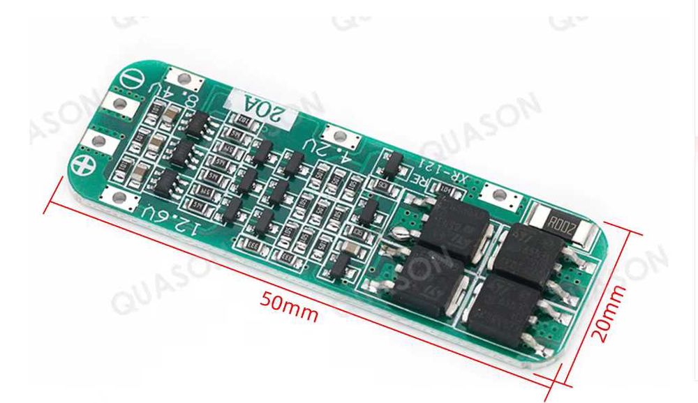 BMS плата 3S 20A 12.6V Li-ion