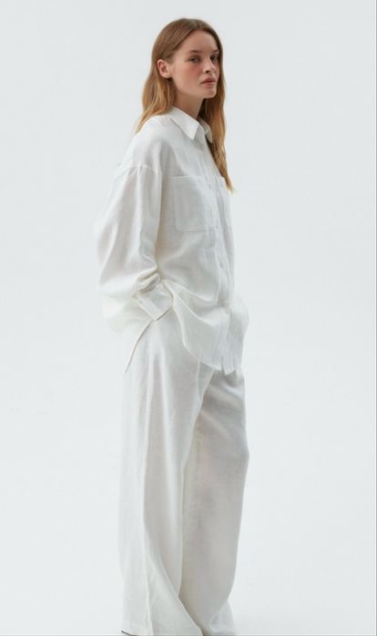 Льняные штаны- H&M-Льон.