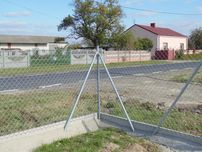 Gruba siatka ogrodzeniowa ocynkowana fi3mm 65x65 h=1,5m