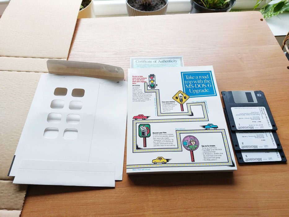 Microsoft MS-DOS 6.2 (Upgrade) vintage retro