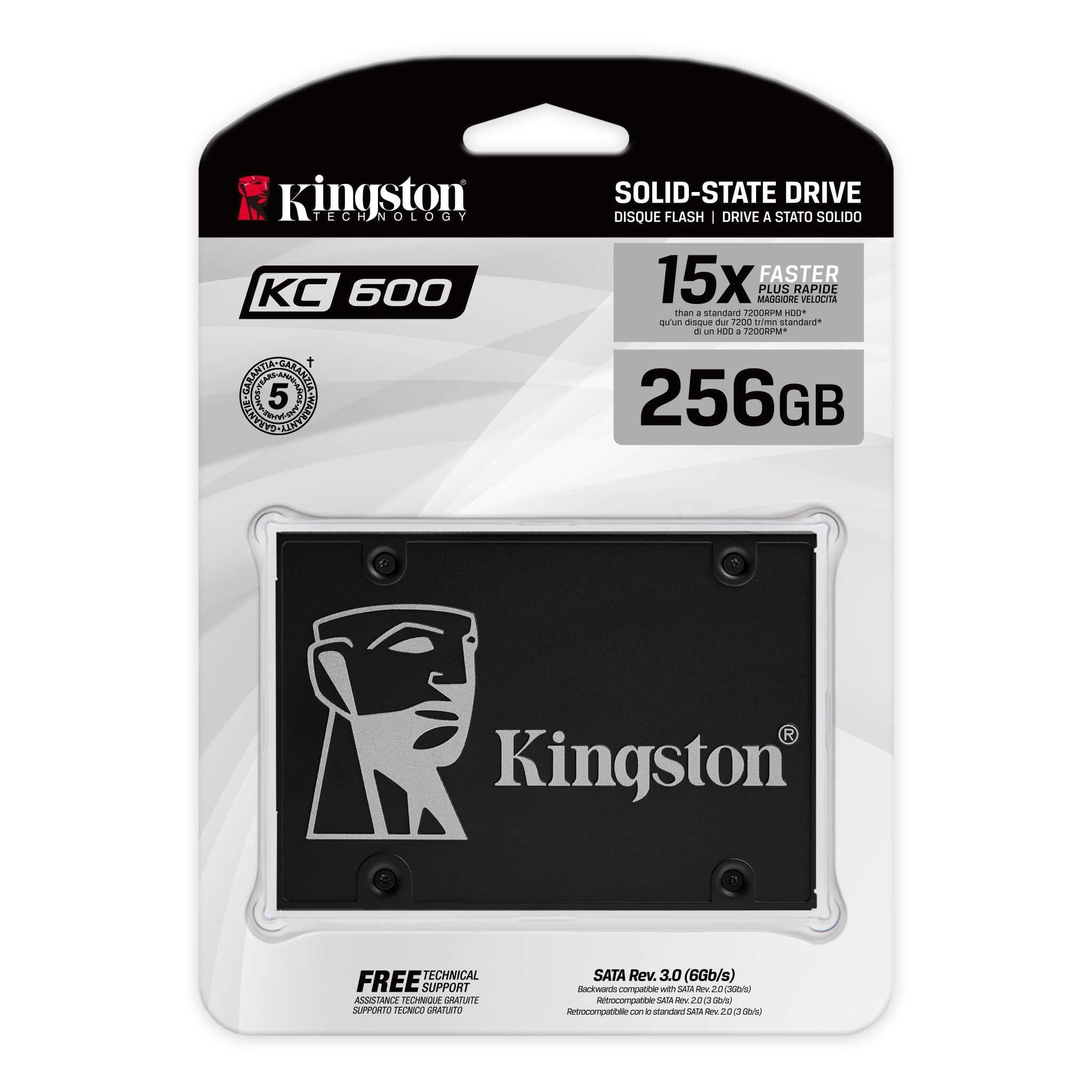 SSD KC600 256GB 2.5" SATAIII 3D NAND TLC (SKC600/256G) Kingston