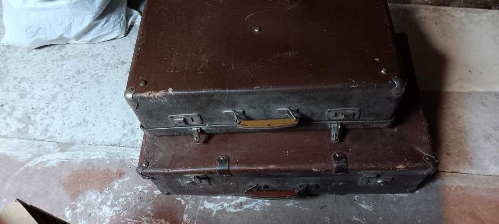 2 чемодана валіза ссср радянський винтаж старинные чемоданы
