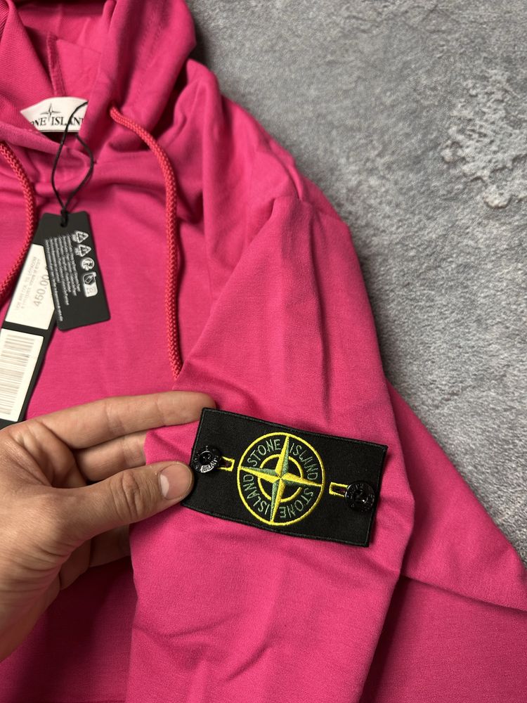 Розовое худи Stone Island | Аунтефік ОЛХ ДОСТАВКОЮ!
