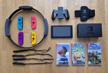 Nintendo Switch Ring Fit wraz z grami - stan idealny!