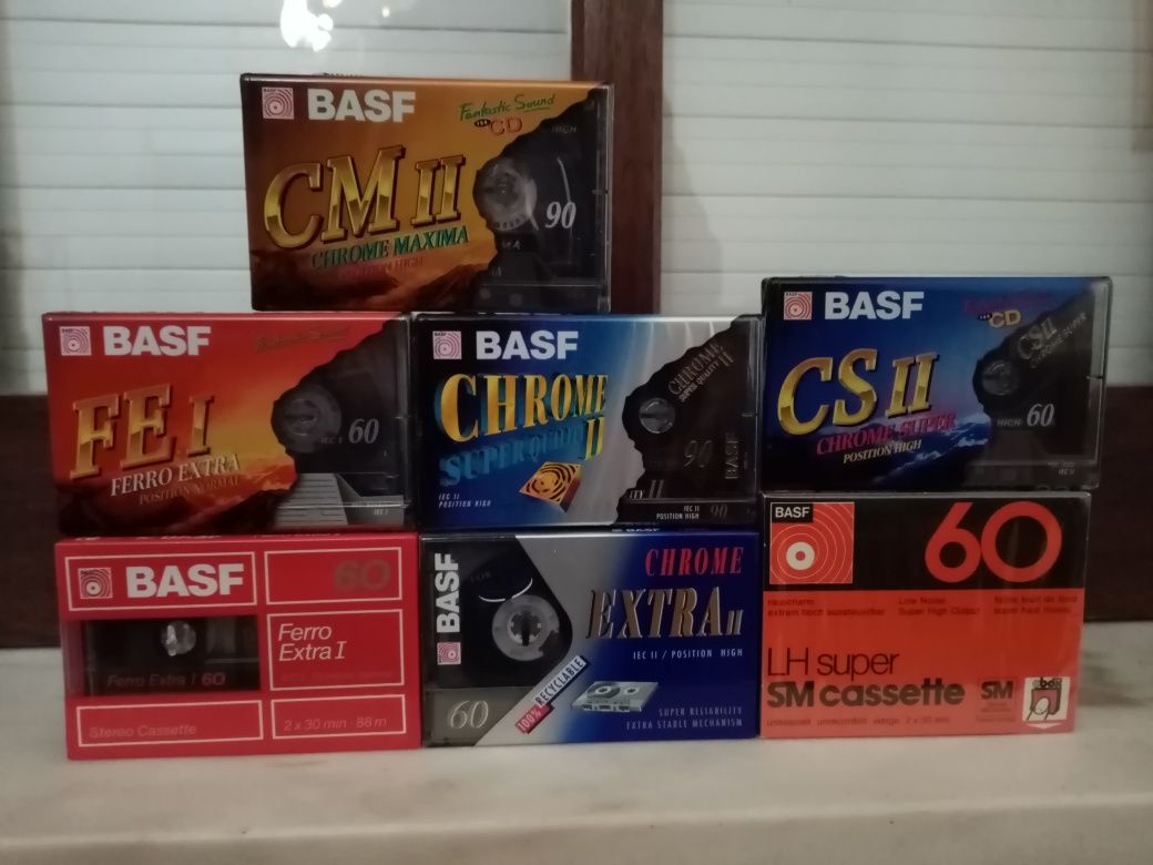 Cassetes BASF virgem pack