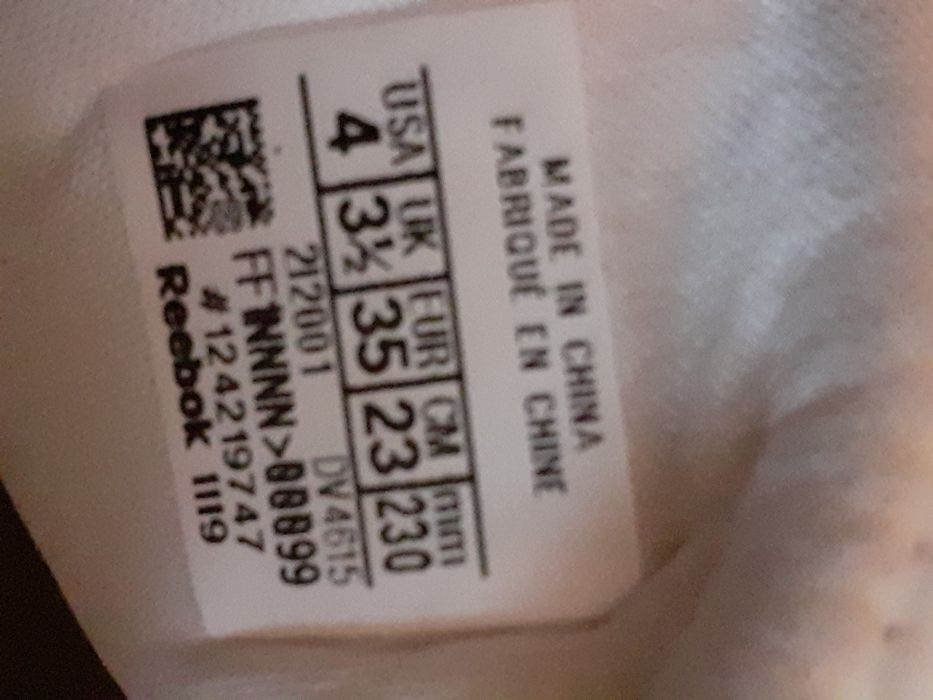 Buty sportowe dziewczęce białe Reebok