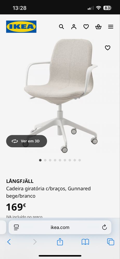 Cadeira ikea langfjall