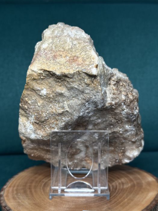 Kalcyt ‚Psie Kły” z hematytem - Maroko