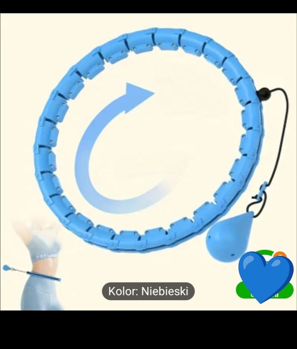 Hula hop z obciążeniem