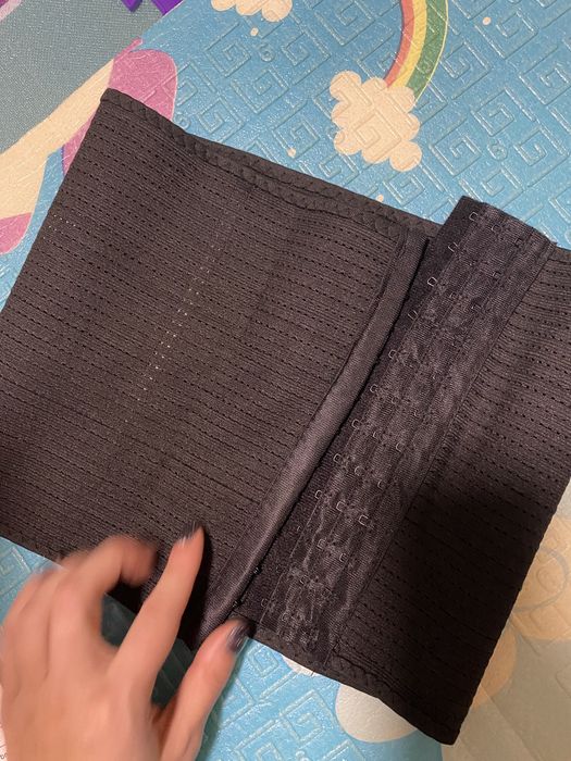 Корсет для похудения размер м, утяжка  Гипоаллергенный Черный