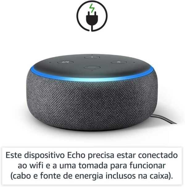 ALEXA Echo Dot (3ª geração) – Alto-falante inteligente com Alexa