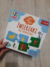 Puzzle układanka gra edukacyjna Trefl 2+  Zwierzaki