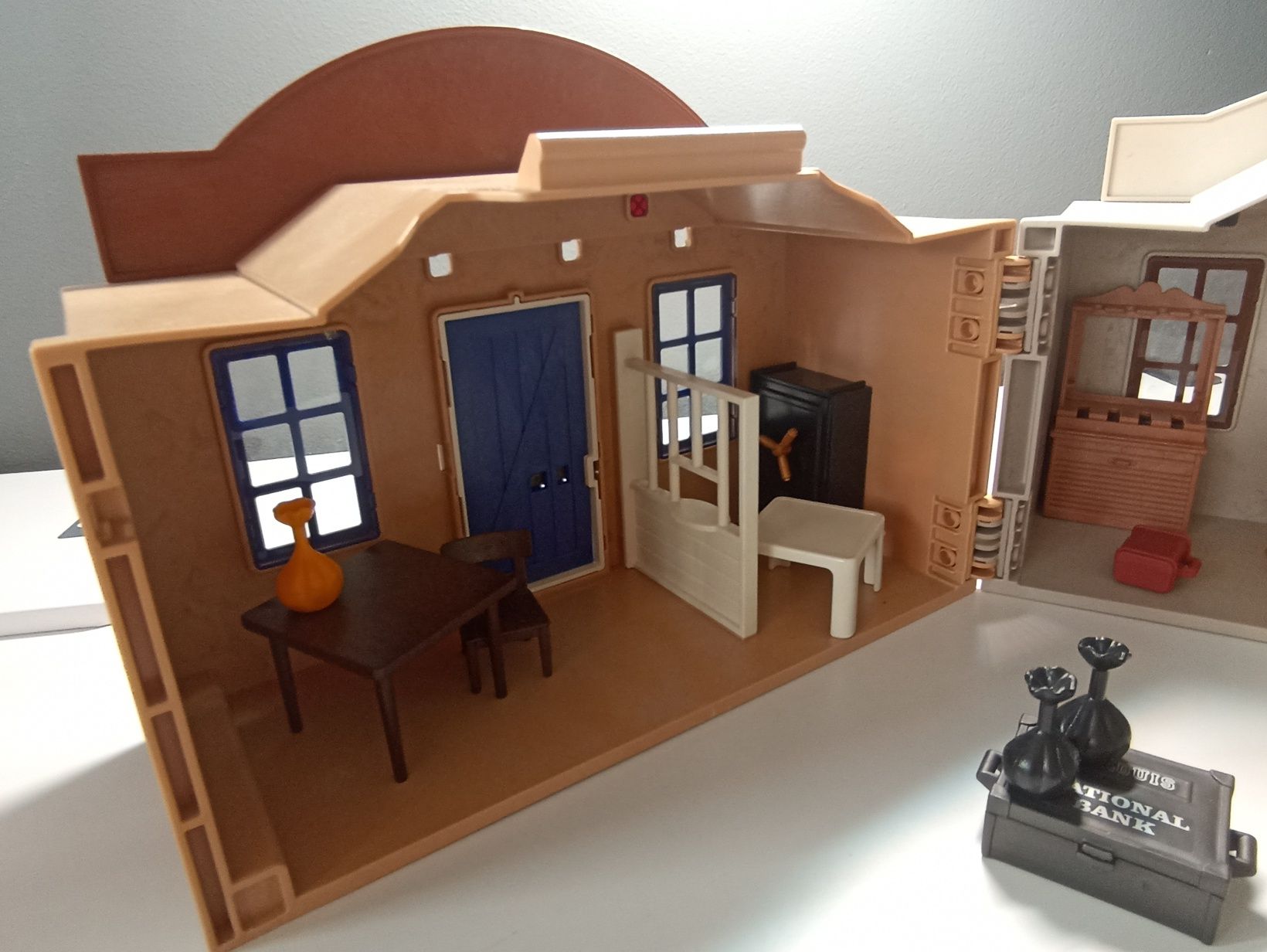 Zestaw Playmobil kowboje szeryf bank
