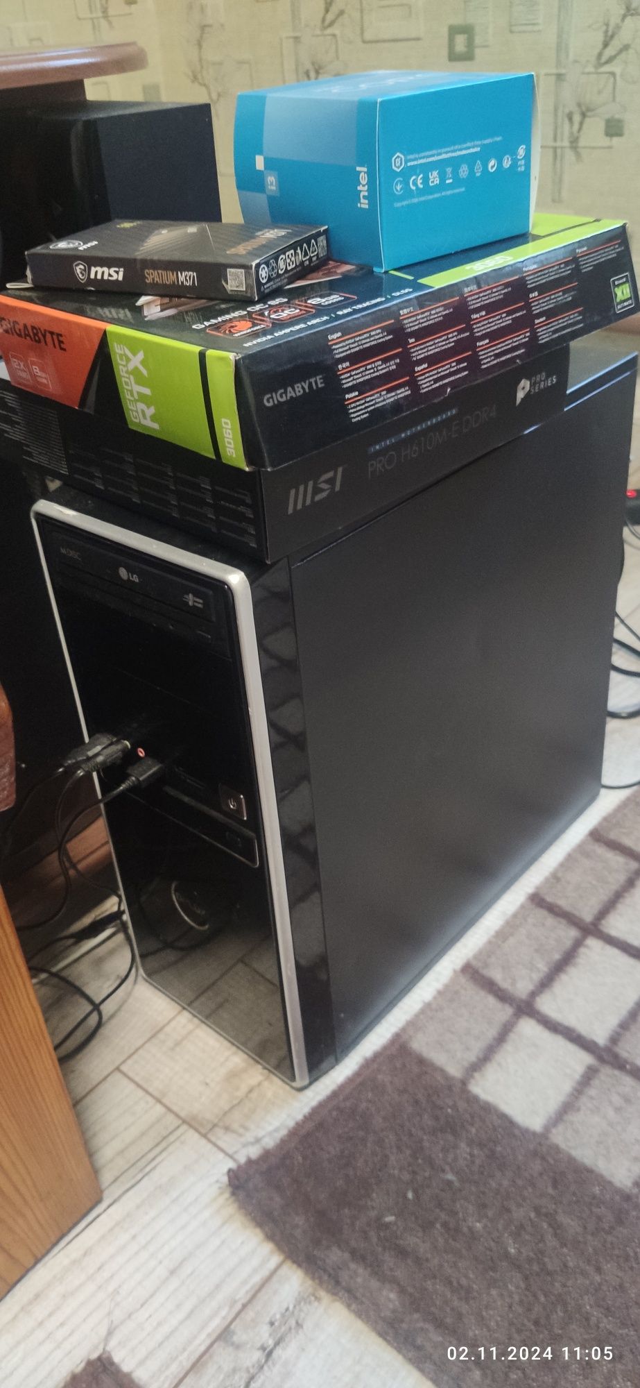 ІГРОВИЙ пк RTX 3060  core i 3 12100 f