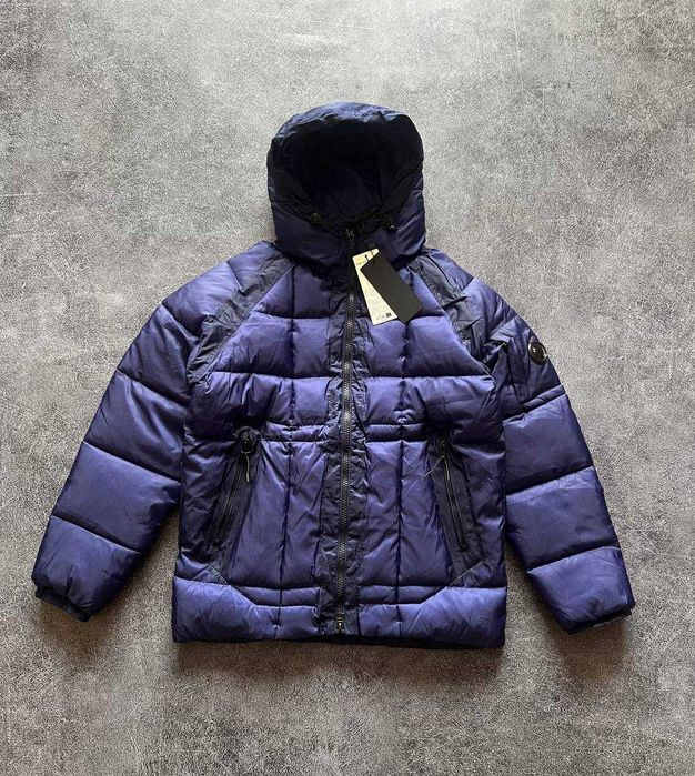 CP Company DD Shell Puffer Grey Blue