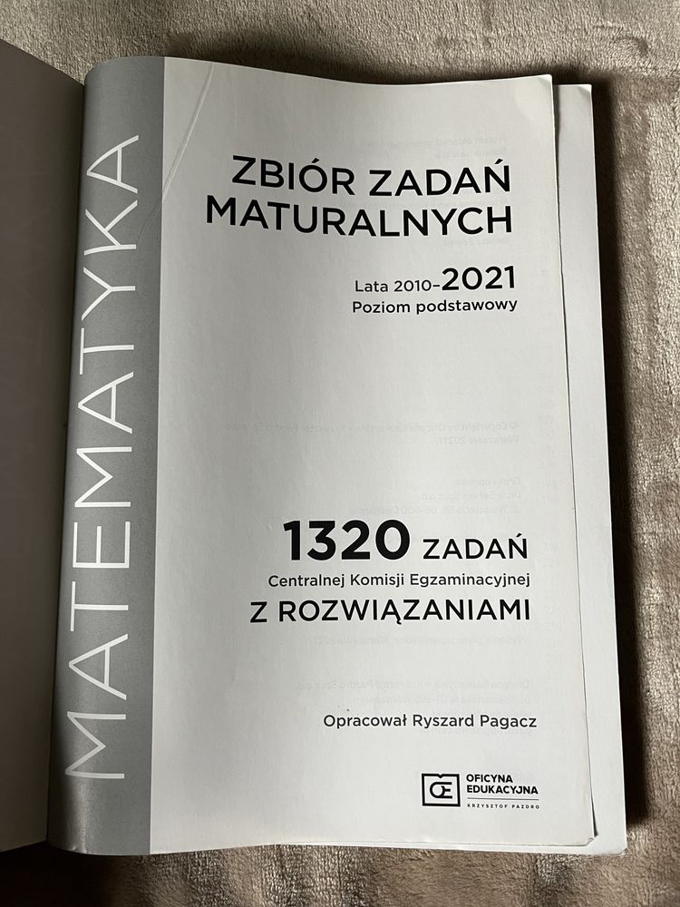 Zbiór zadań maturalnych