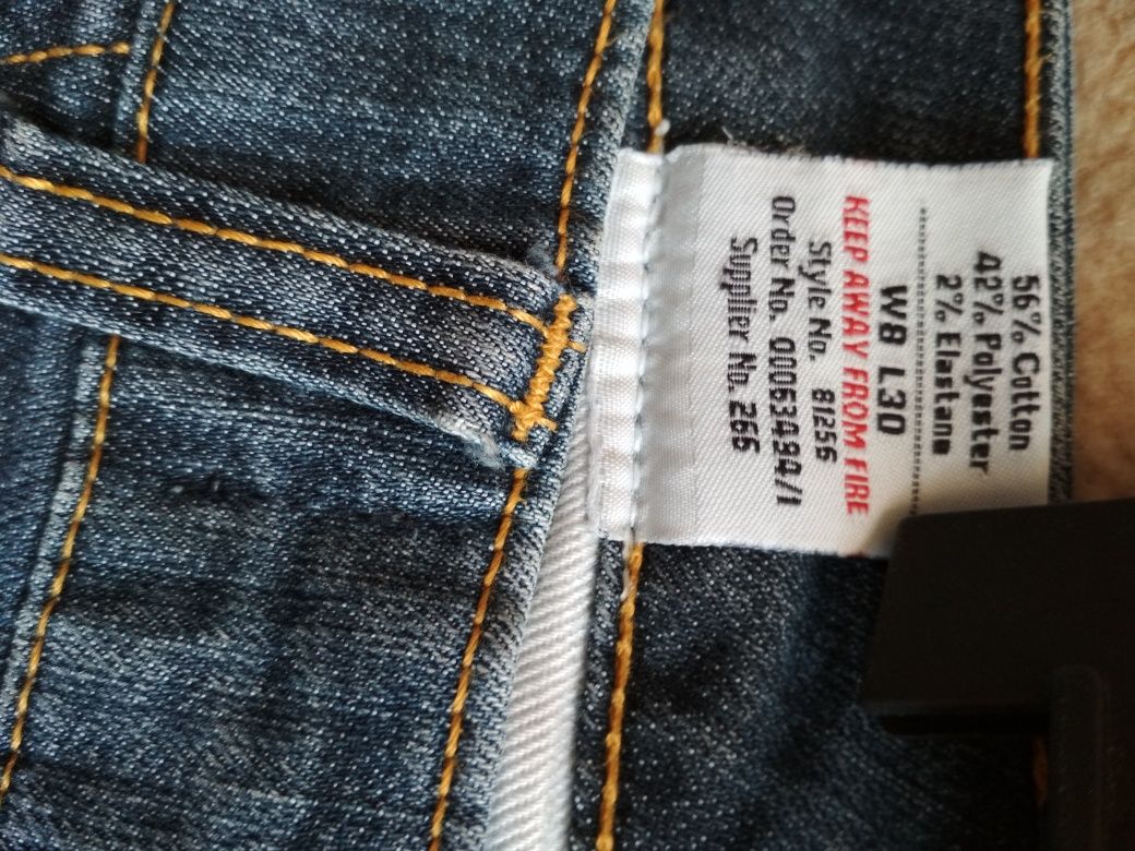 R. W8 L30 S jeans spodnie męskie Style