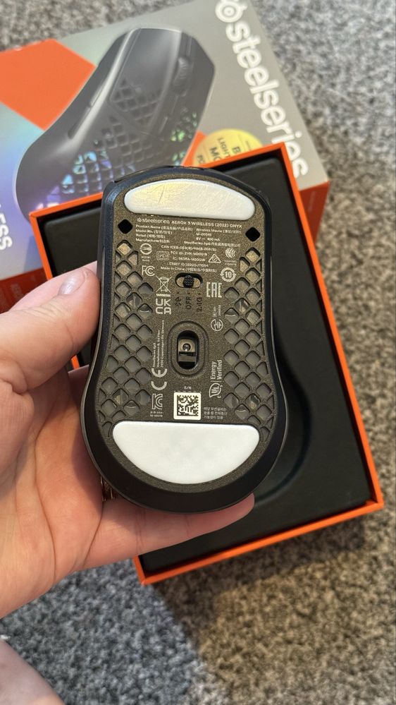 Mysz gamingowa bezprzewodowa Steelseries Aerox 3 Wireless czarna