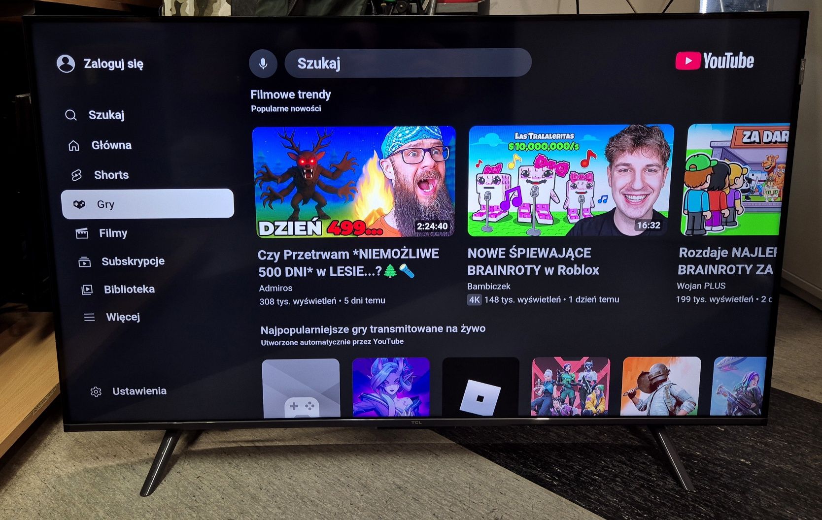 Telewizor Smart QLED TCL 43C69B, Gwarancja, Komis Jasło Czackiego