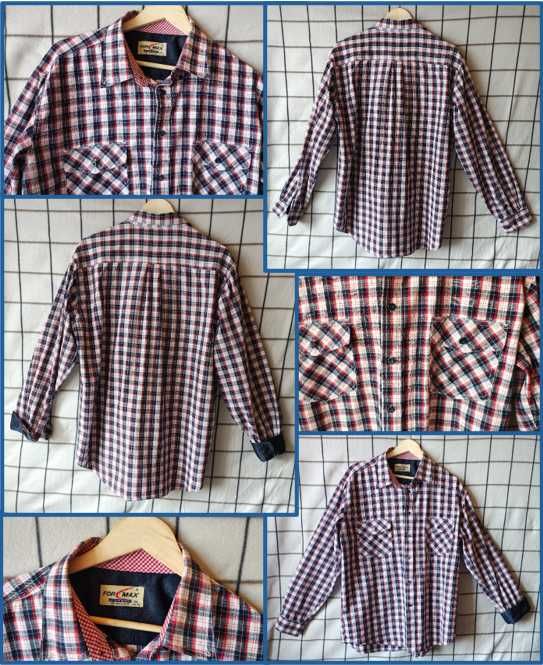 Koszula męska w kratę - 3 sztuki