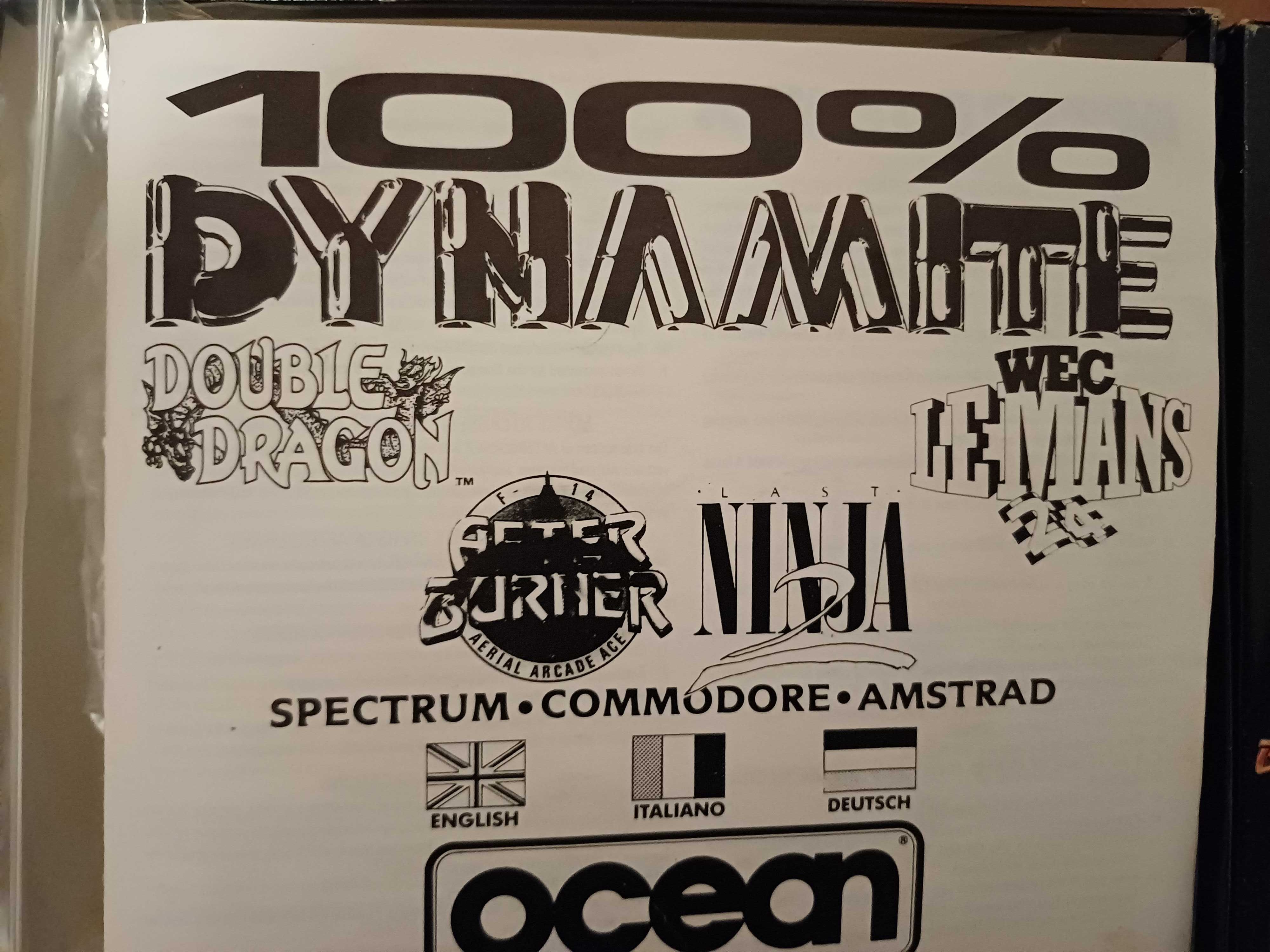 Coletânea 100% dynamite zx spectrum