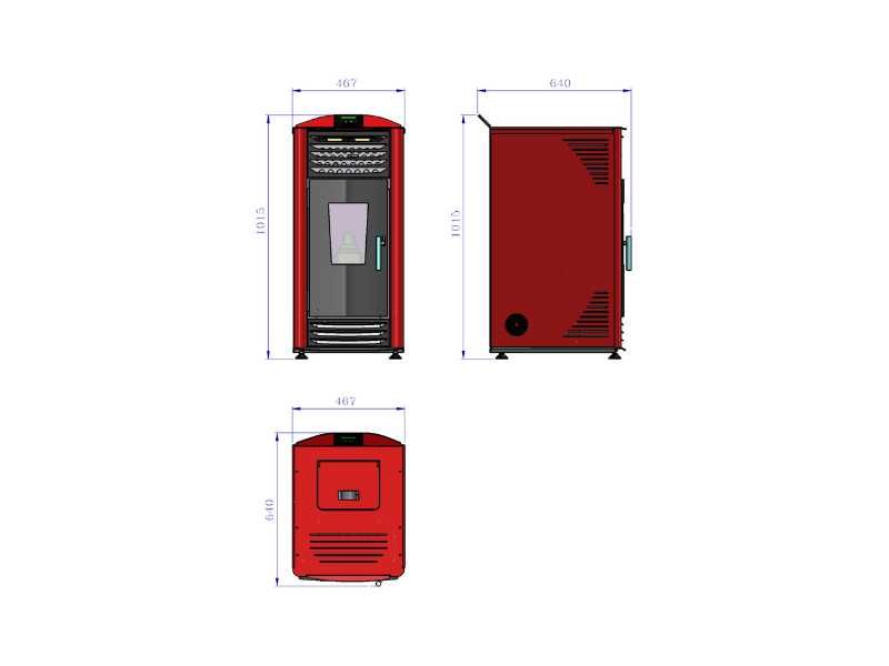 Piec Kominek na pellet powietrzny HELENA 8KW ECODESIGN A++