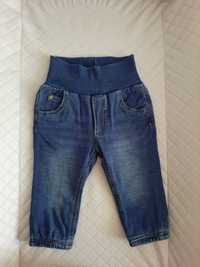 Spodnie spodenki jeansy dżinsy ocieplane KANZ roz. 68, 6M, SUPER STAN