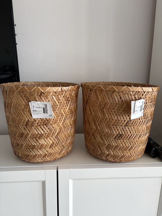 Ikea klynnon oslonka doniczka bambus naturalna trawa