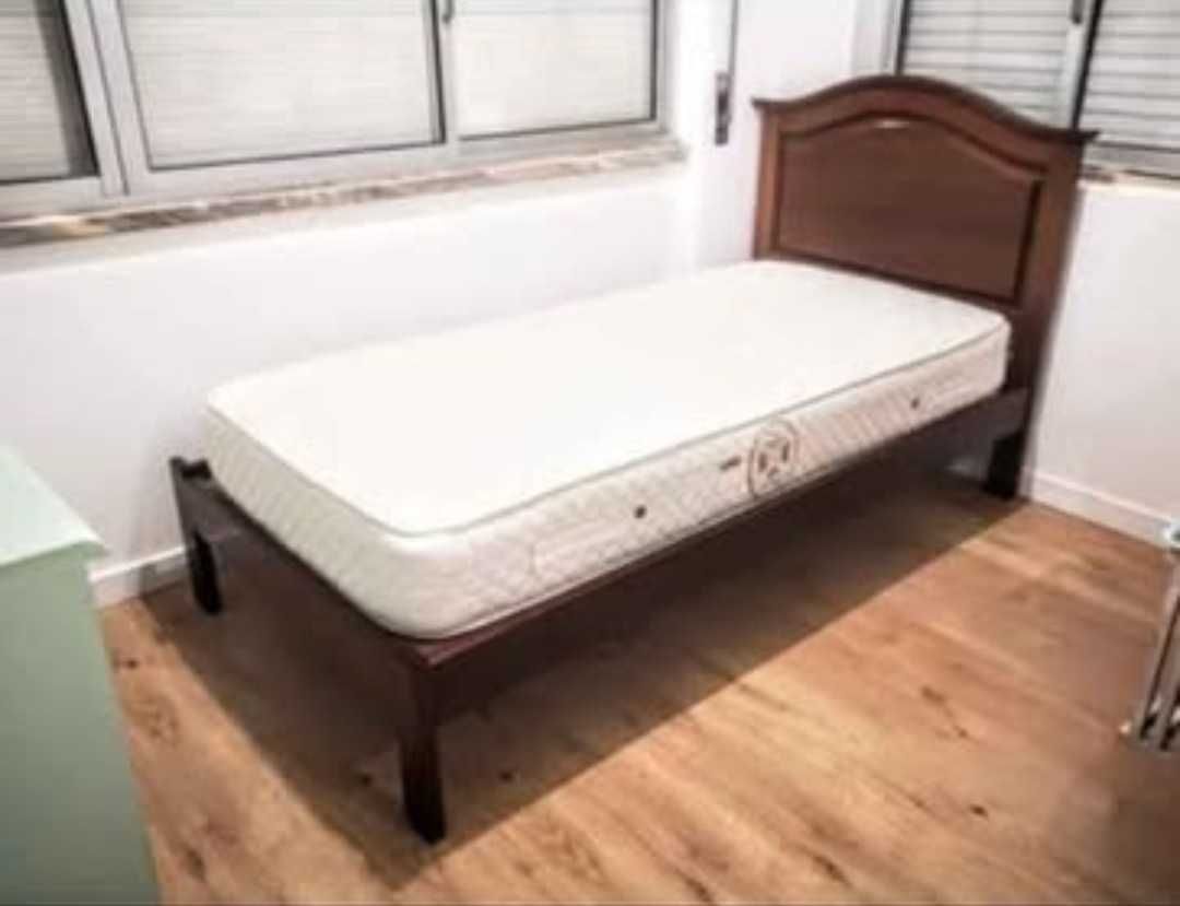 Cama Solteiro com Colchão