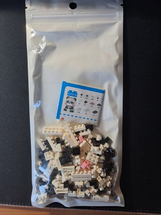 Mini blocos de montar Panda