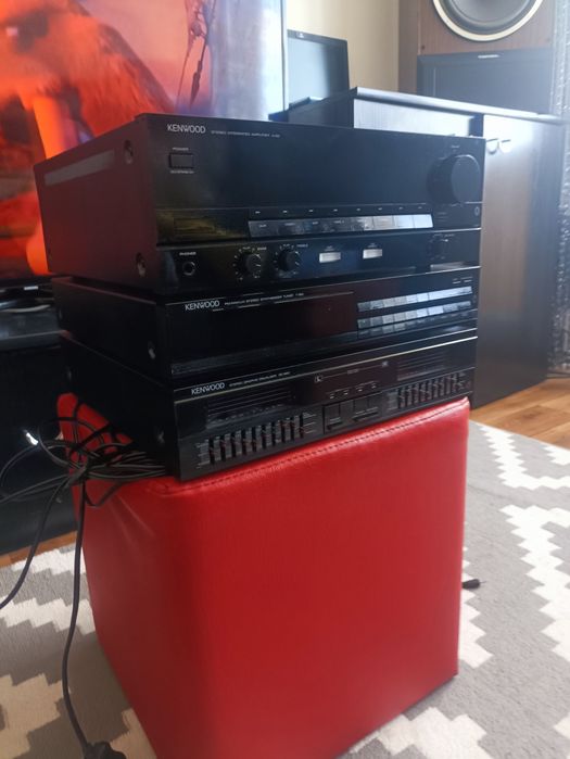 Wieża Kenwood retro vintage wzmacniacz korektor graficzny tuner