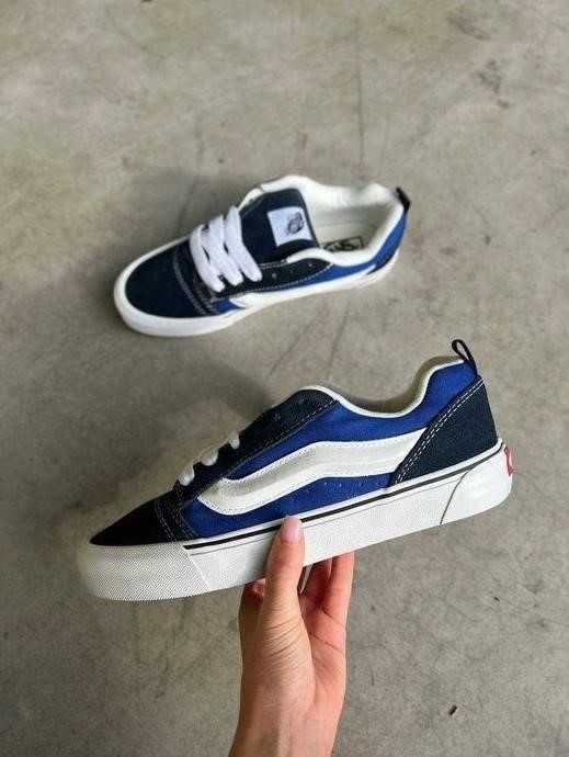 Мужские Кеды Vans Knu Skool Navy White 41-45 ванс олд Распродажа