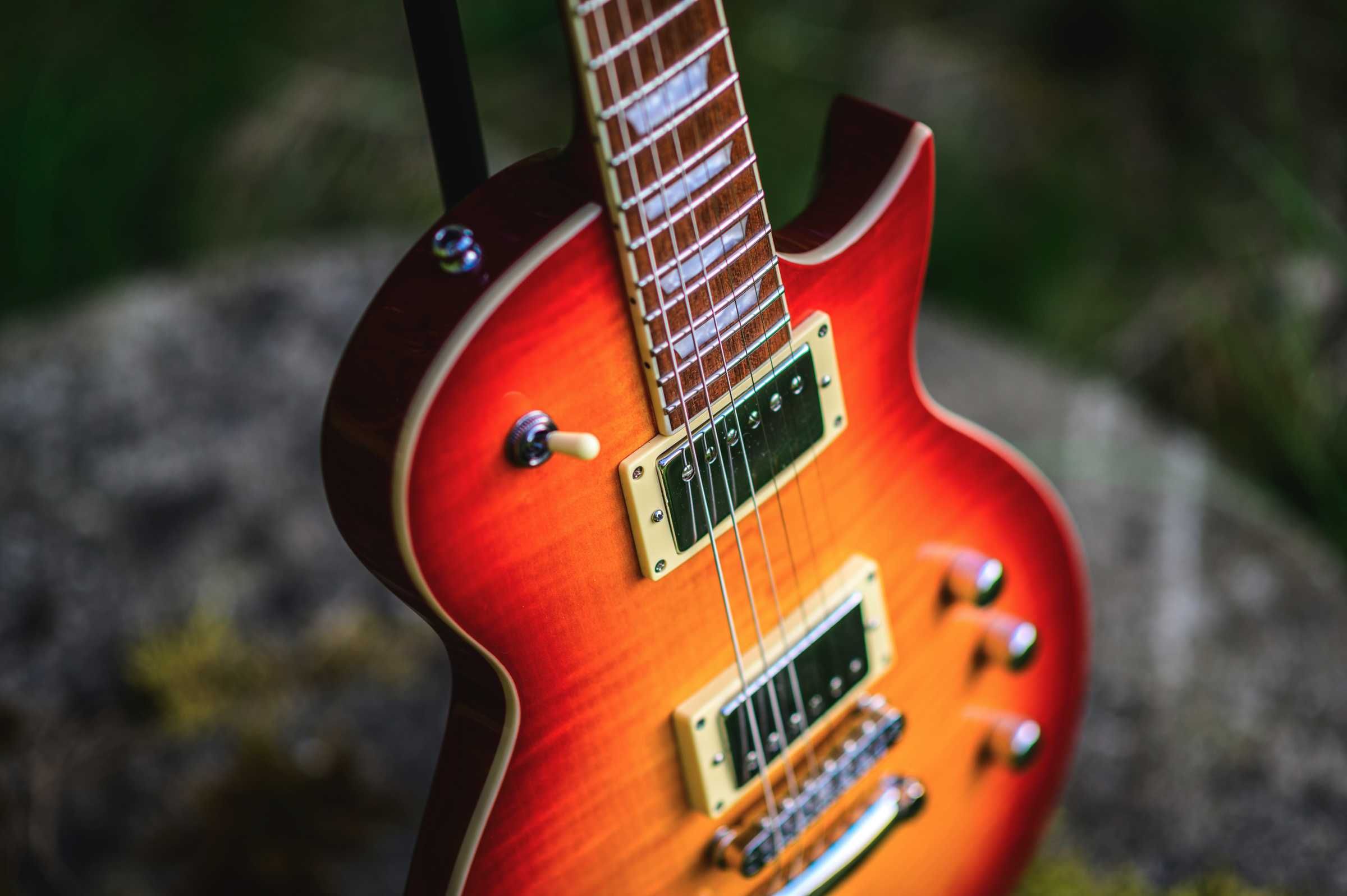 Gitara Harley Benton SC Custom II Honey Burst po modyfikacjach