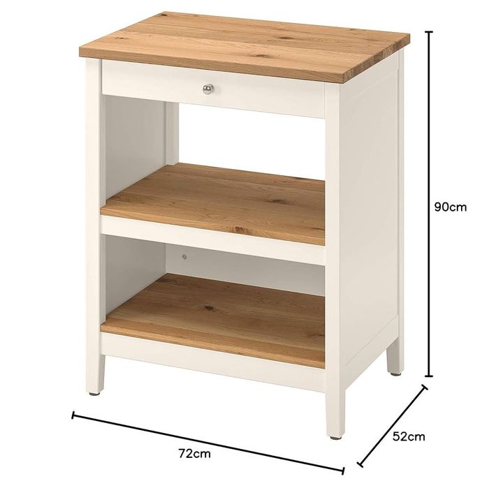 Wyspa kuchenna komoda z półkami IKEA Tornviken jak nowa