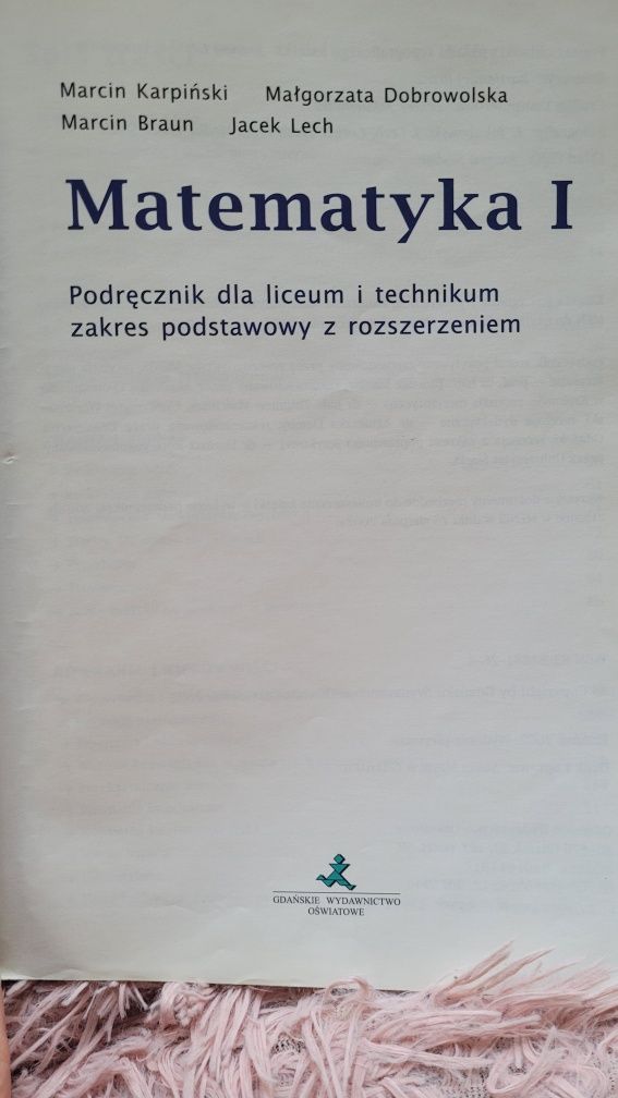 Matematyka 1 liceum technikum zakres podstawowy z rozszerzeniem