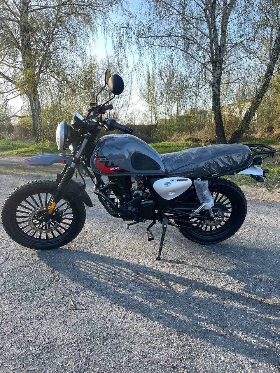 Мотоцикл Forte SK200-B3Y Сірий