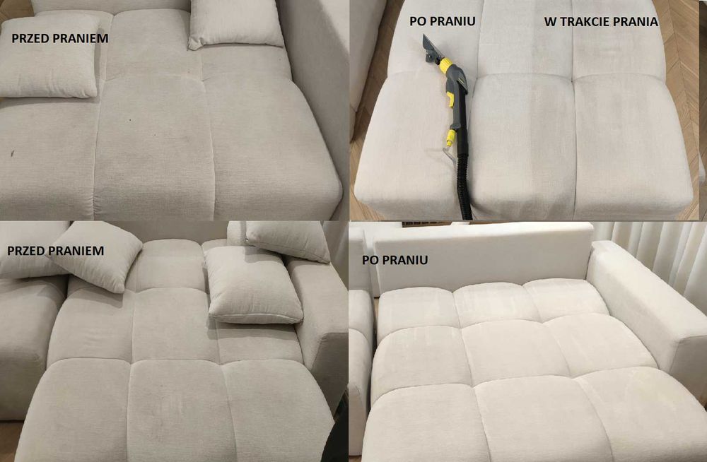 Pranie tapicerki meblowej, samochodowej, kanap, materacy, dywanów